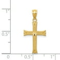 thumbnail image 5 of 14K Yellow Gold Cross Pendant Charm Religious, 5 of 5
