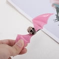 thumbnail image 4 of Unique Bargains 1 Pc Hair Clip Halloween Bat Wing Skull Hair Clips for Women Pink, 4 of 5