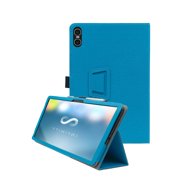HYRACPO Protective Case for Teclast P30t 10” Tablet, PU Leather Flip Folio Cover with Hand Strap, Anti-Fingerprint, Lightweight & Slim Shockproof Shell-Sky blue