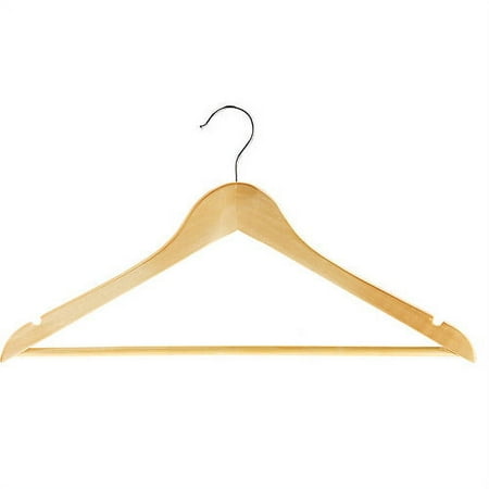 Canopy 20 Solid Wood Suit Hangers, Natural