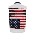 thumbnail image 5 of fnnxeal Mens Blue Vintage Flag Western Sleeveless Button Down Shirt Stretch Casual Patriotic Top with Chest PocketsSize L, 5 of 5