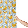 thumbnail image 3 of Shower Curtain, Cute Banana Blue Waterproof Fabric Plastic Shower Curtain, Drying Fast Bathroom Curtain with 9 Buttonholes, Ruffle Shower Curtain 60x72in, 3 of 8