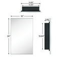 thumbnail image 6 of TEHOME Silver Medicine Cabinet, 16x26 inches, Recessed Mount, 2 Adjustable Shelves, 6 of 8