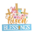 thumbnail image 2 of Decoración de mesa de feliz Pascua, letrero con letras, centros de mesa coloridos para mesa de vacaciones, suministros para fiestas de Pascua Estilo B, 2 of 9