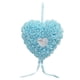 thumbnail image 2 of Cojín romántico para bodas, con forma de corazón, decoración duradera con cinta y perlas. Azul claro, 2 of 6