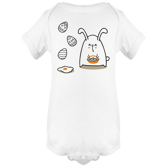 Cute Doodle Easter Bunny Eggs Bodysuit Infant -Image by Shutterstock, 6 Months