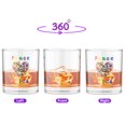 thumbnail image 2 of Peace Love Pride British Shorthair with Rainbow Sunglasses LGBT LGBTQ+ 11oz Whiskey Glass Mug Cat Lover Kitten Owner Gifts Whiskey Cocktail Glasses Cup - 01004, 2 of 5