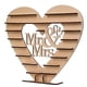 thumbnail image 1 of Soporte de exhibición de Chocolate Mr Mrs, madera de primera calidad, artístico Natural, fácil de instalar, decoración de árbol de corazón para festival de publicidad de boda Inevent HA011612-00B, 1 of 5