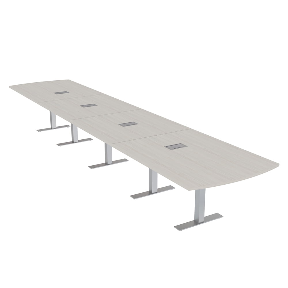 20 Person Arc Rectangle Modular Boardroom Table Power And Data Modules