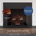 thumbnail image 5 of Country Living 23 inch Electric Log Set | Crackling Sound | 1000 Sq Ft Heater | Faux Logs Insert with Infrared Flames | Remote Control Included, 5 of 8