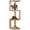 Natural Hickory, variant on CONSDAN 4-Tier Corner Shelf, Solid Hickory Wood Corner Shelves Wall Mounted, Floating Corner Shelves for Wall, Wall Corner Shelf for Bedroom, Living Room, Bathroom, Kitchen, Dark Walnut