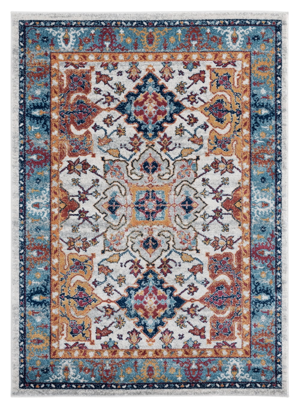 Cyprus Rugs United Weavers Bali Area Rug 1815 30960 Cyprus Blue Scrolls Medallion 1 ...