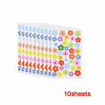 thumbnail image 1 of 10-40sheet Reward Stickers for Children Colorful Flower Star Heart Dot Behavior Chart Scrapbook Sticker Student Teacher Supplies 10sheets flower, 1 of 6