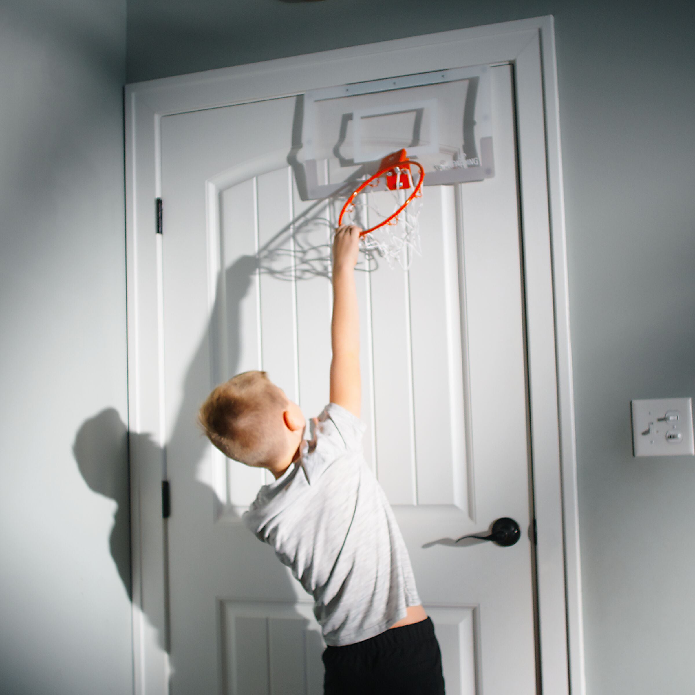 Spalding Slam Jam Mini Over-The-Door Basketball Hoop