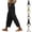 Style1-Black linen pants women, variant on Mceream Cotton Linen Pants for Women Loose Fit Summer High Elastic Waist Lounge Pant Lightweight Drawstring Side Split Boho Flowy Palazzo Trousers with Pockets Pink L