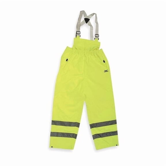 Condor Rain Bib Overall,Unrated,Ylw/Grn,3XL 5KU15