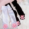 thumbnail image 6 of HeeHom Velvet Thigh High Socks with 3D Cat Paw, Knee-High Stockings for Women, Anti-Slip Paw Grips Toe Beans Socks for Women Girls Lolita Cosplay Party Costume, 6 of 6