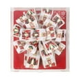 thumbnail image 4 of LaRibbons 13" Christmas Nutcracker Tree Topper Bow and 2.5" Wired Ribbon, White/Multi, 4 of 8