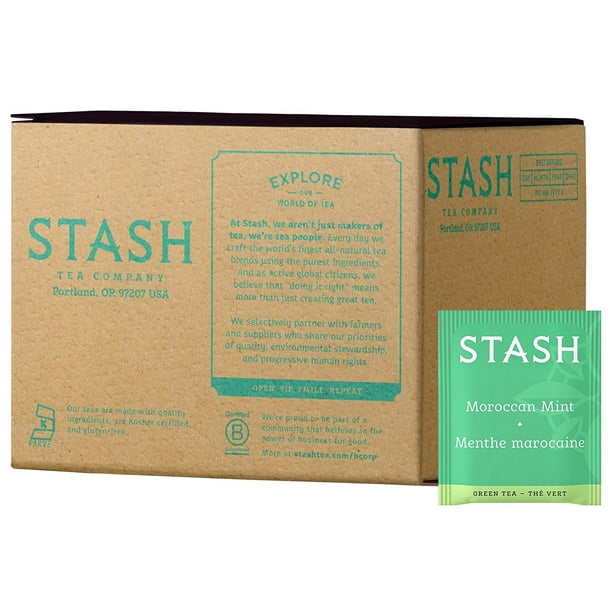 Stash Tea Moroccan Mint Green Tea 100 Count Box Of Tea Bags Individually Wrapped In Foil Packaging May Vary Medium Caffeine Tea Green Tea Blended With Mint Drink Hot Or Iced,Red Slider Turtle Png