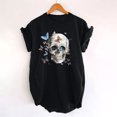 thumbnail image 2 of Mujeres Fahion Cuello redondo Mangas caídas Hombros Desgastados Estilo retro Camiseta Nupcial Verano Blusa Túnica Tops Fridja  bn2497, 2 of 4