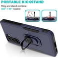 thumbnail image 5 of Samsung Galaxy S21+ 5G Case: Dual Layer Shockproof Magnetic Kickstand Cell Phone Cover Protective with Rugged Ring Holder & (2 Pack) Screen Protector Film,Galaxy S21 Plus 6.7 inch Blue, 5 of 14