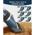 thumbnail image 3 of Quiet Cat Clippers for Matted & Long Hair, 2-Speed Cordless Pet Shaver Grooming Kit for Cats, Small Dogs & Animals (Blue), 3 of 8