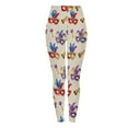 thumbnail image 4 of ClodeEU Women Mardi Gras Leggings,Funny Graphic High Waist Skinny Leggings ,Trendy Tights Costume Multicolor 09,Womens Plus M, 4 of 8