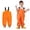 00-Orange1492, variant on Sonxahe Toddler Boy's Waterproof Casual Pants Solid Bib Rain Overalls Outdoor Bottoms,Khaki
