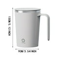 Tumbler with Lid and Straw Large Water Bottle Water Bottles Austok Self Stirring Coffee Mug