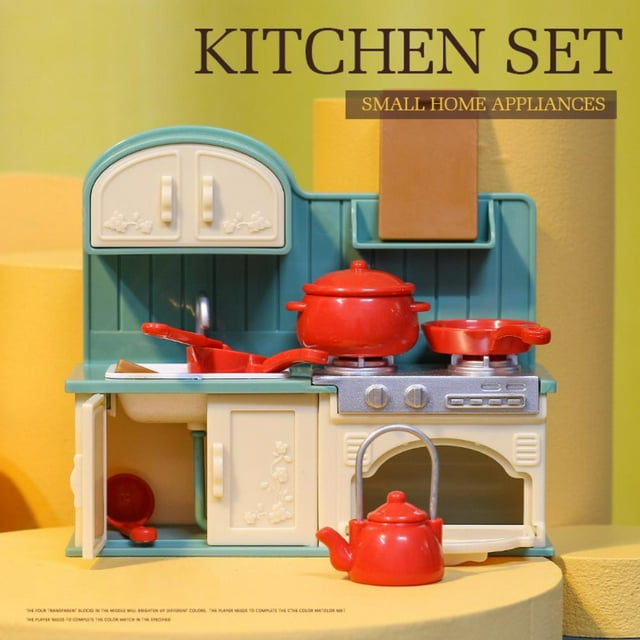Accessoire de Mobilier Miniature Mignon Jouets pour Enfants Cuisine Articles de Cuisine Cadeau V3
