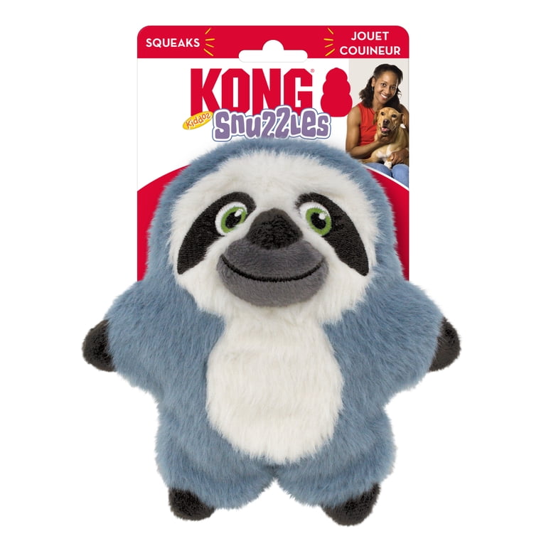 KONG Snuzzles Kiddos Plush Squeaker Dog Toy, Sloth photo 5