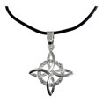 thumbnail image 1 of JOYARIS Collar Caucho Ajustable Nudo Bruja Plano Piedra Plata 925 DM-0000665, 1 of 4