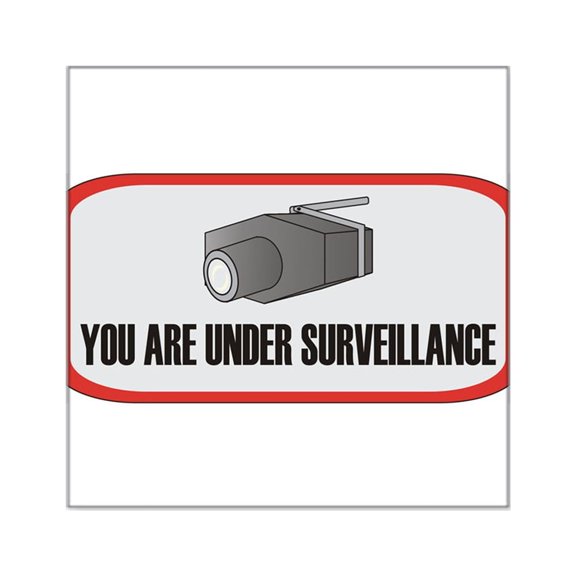 CafePress - Surveillance Long. - Square Sticker 3" x 3"
