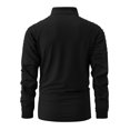 Huresd Men Quarter Zip Pullover Long Sleeve Golf Athletic Shirts Stand