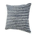 thumbnail image 5 of LR Home Ox Bay Hand-stitched Blue/White Stripe All-Natural Cotton Pillow Cover, 5 of 8