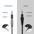 thumbnail image 2 of Long Steps Cable Compatible with Pioneer HDJ X5 X7 S7 CUE1 DJ Headphone Length 2m 6.5feet Soft Nylon Lightweight Includes 1/4" 6.35mm Adapter, 2 of 9
