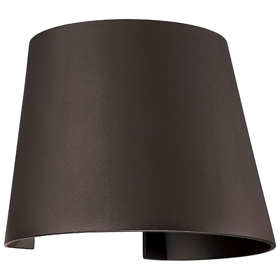 20399LEDMGCNE-BRZ Access Lighting Cone-Outdoor Wall Sconce in Transitional Style-7.5 Inches Wide by 6 Inches Tall-Bronze Finish