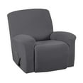 thumbnail image 1 of Housse de Fauteuil Inclinable 1 Pce en Jacquard Doux à Haute Extensibilité, Housse de Sofa, Housse de Fauteuil Inclinable Gris, 1 of 8