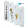 thumbnail image 5 of Holzlrgus Steel Leaders Fishing, Saltwater Leaders Wire with Swivels and Snaps for Walleye Pike Catfishing Rig, 60PCS, 12in, 5 of 6