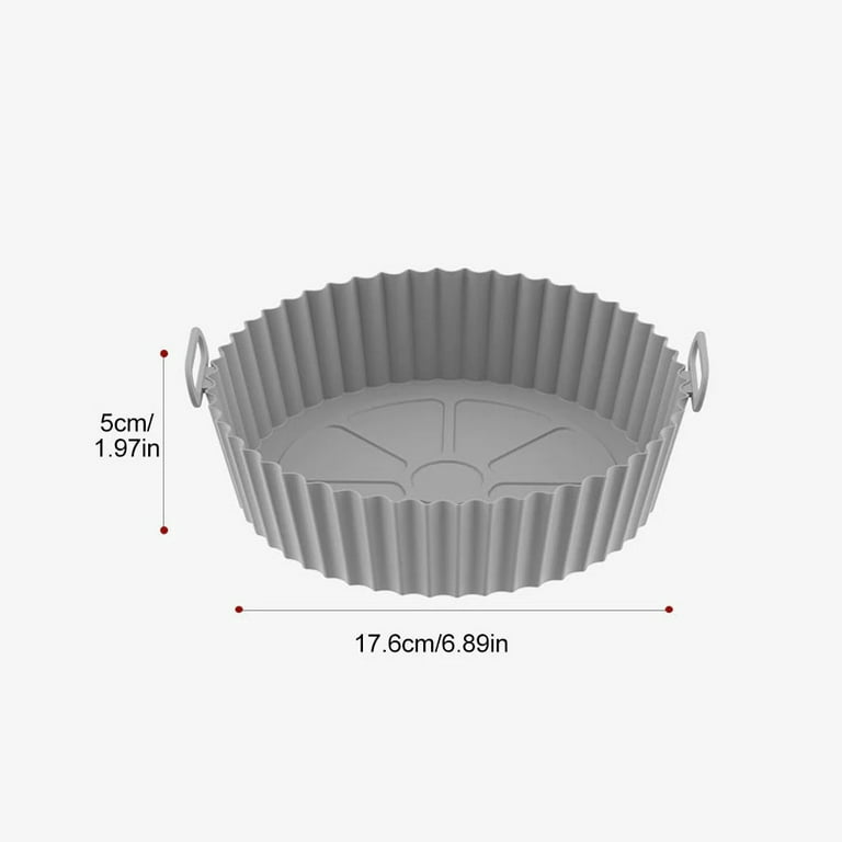 1.5MM Thickness Air Fryer Silicone Liner Reusable Air Fryer Silicone Basket  Airfryer Silicone Pot Kitchen Air Fryer Accessories