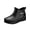 Black, variant on Rain Boots for Women Platform Short Ankle Waterproof Rubber Booties Slip On Garden Shoes Outdoor