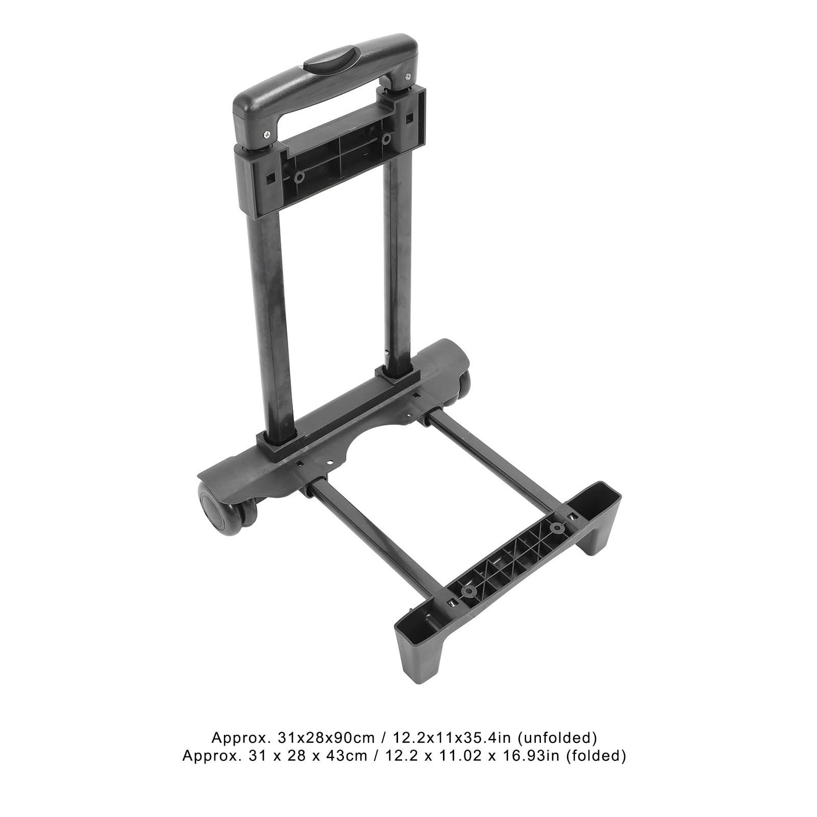 YAHHU Folding Hand Truck – 110‑lb Capacity, 2‑Wheel Design for Electricians & HVAC Tool Kits, Sturdy Iron Tray, Rubber Wheels, Portable & Ergonomic