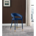 thumbnail image 5 of Meridian Furniture Destiny Navy Velvet Stool, 5 of 5
