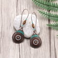 thumbnail image 3 of Qarigey 1 par de pendientes bohemios pendientes de accesorio de moda de gota de agua bohemios Ropa, zapatos y accesorios Miscelánea rojo antiguo Qarigey AP009551-01B, 3 of 6