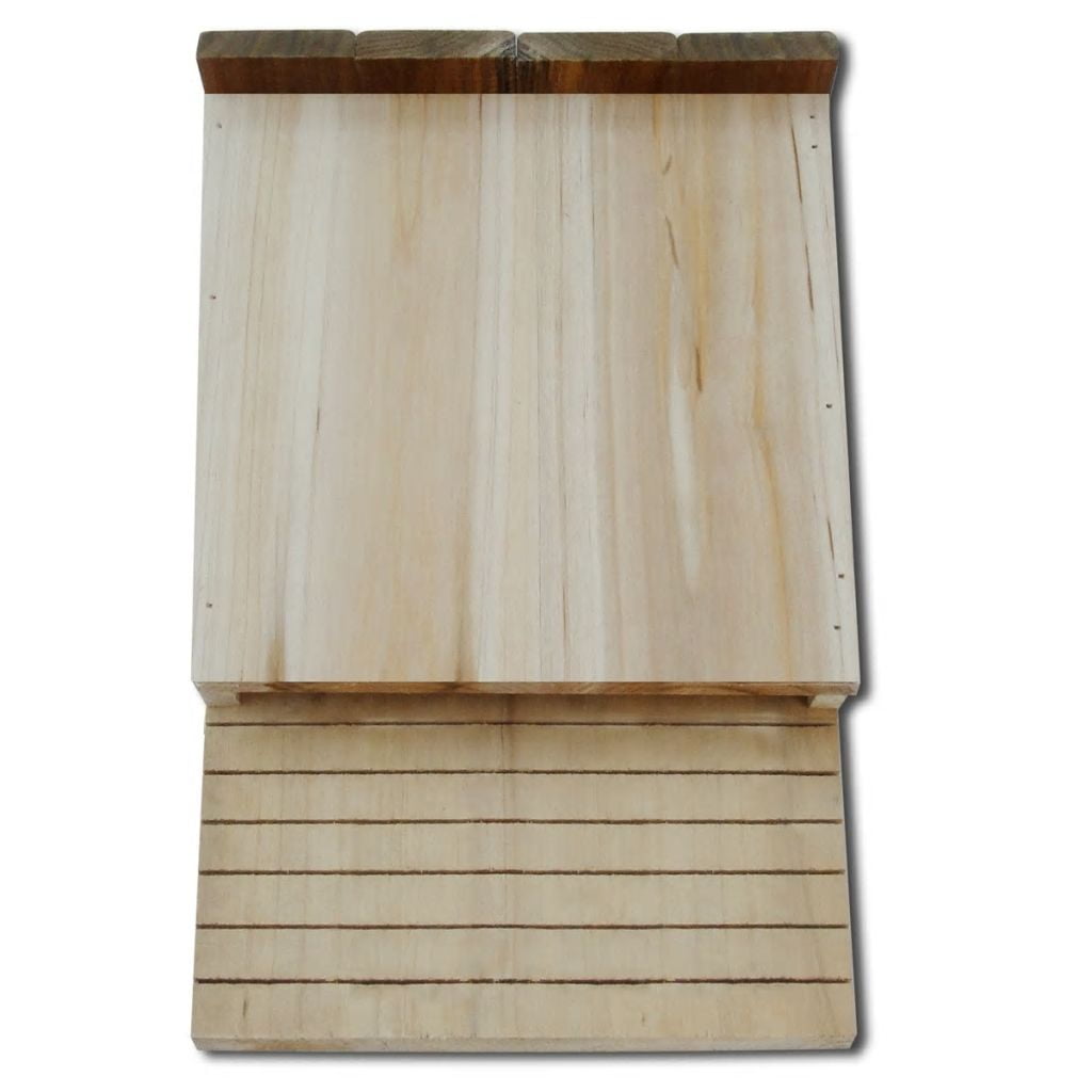 8.7"x4.7"x1'1" Wood Bat House Outdoor Bat Box, Set of 2 8.7"x4.7"x1'1" Wood Bat House Outdoor Bat Box, Set of 2