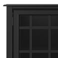 thumbnail image 4 of Connaught 60 inch Wide Solid Wood Wide Storage Cabinet Buffet in Black, 4 of 13