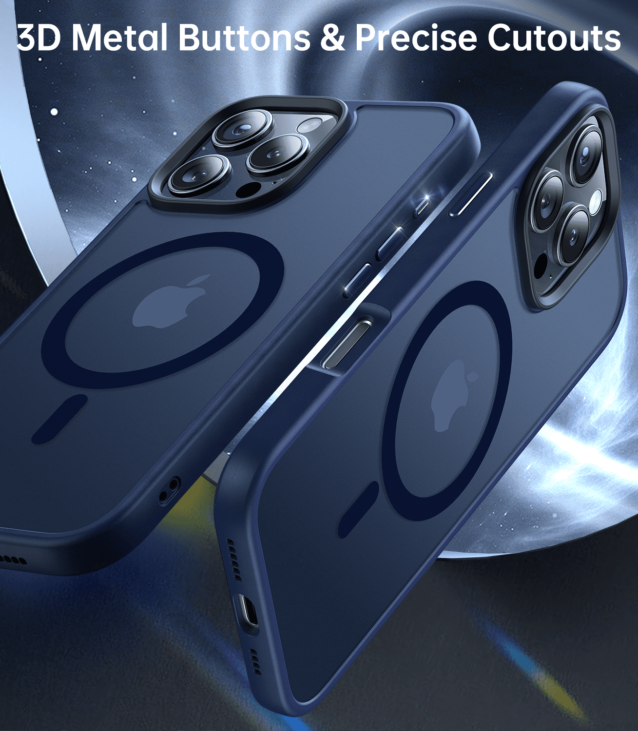 MEIFIGNO Magnetic Case for iPhone 16 Pro, with 2 Pack Screen