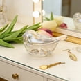 thumbnail image 4 of Elegant Bird Shaped Glass Jar With Lid For Home And Small Item Storage, 4 of 5