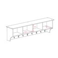 thumbnail image 2 of Prepac 60" Wide Hanging Entryway Drifted Gray Shelf, 2 of 5
