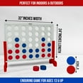 thumbnail image 2 of Bolaball: Giant 4-In-A-Row Outdoor Wooden Game, White, 2 of 8